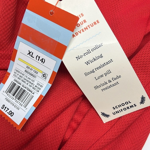 Cat & Jack Girl’s Pleated Uniform Dress, XL (14), Red, NWT - Picture 4 of 4